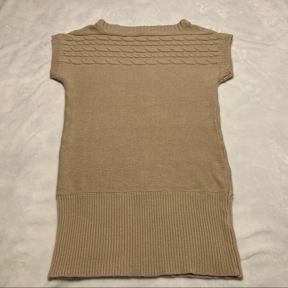 Takeout brand Long Boatneck Cap Sleeve Tunic Sweater L